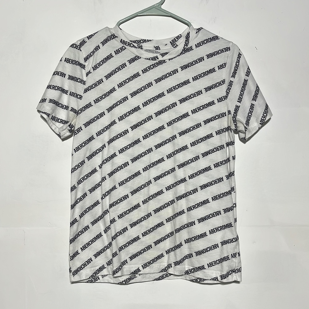 Abercrombie Kids White Abercrombie Graphic Cotton Tee Shirt Size 15/16